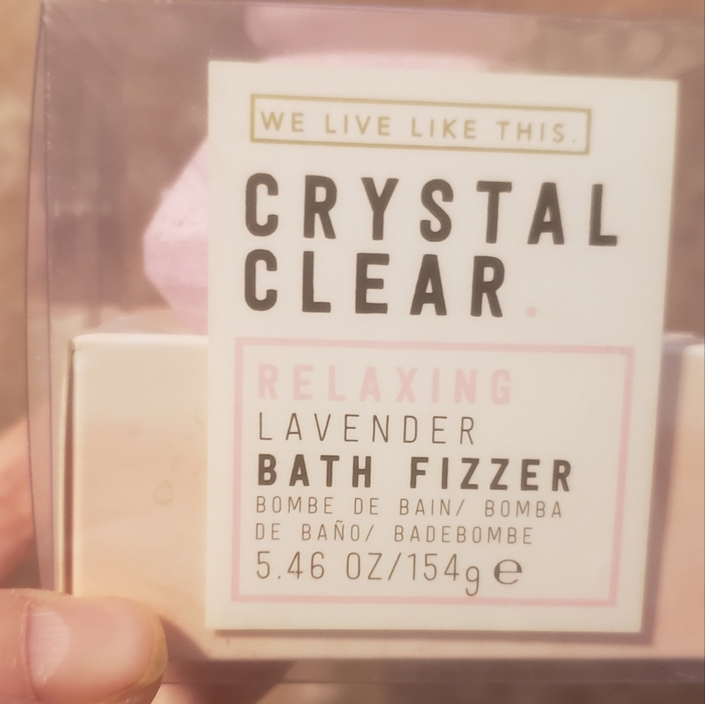 Foaming Bath Bomb PINK in color.. Lavender scent. 5.46oz